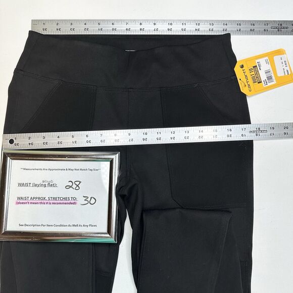 Carhartt Legging Women Small 4 6 Force Midweight Utility Black Work Wicking NEW - Picture 5 of 10